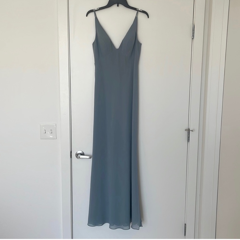 Jenny Yoo Bridesmaid Dress Jude Mayan Blue Size 6